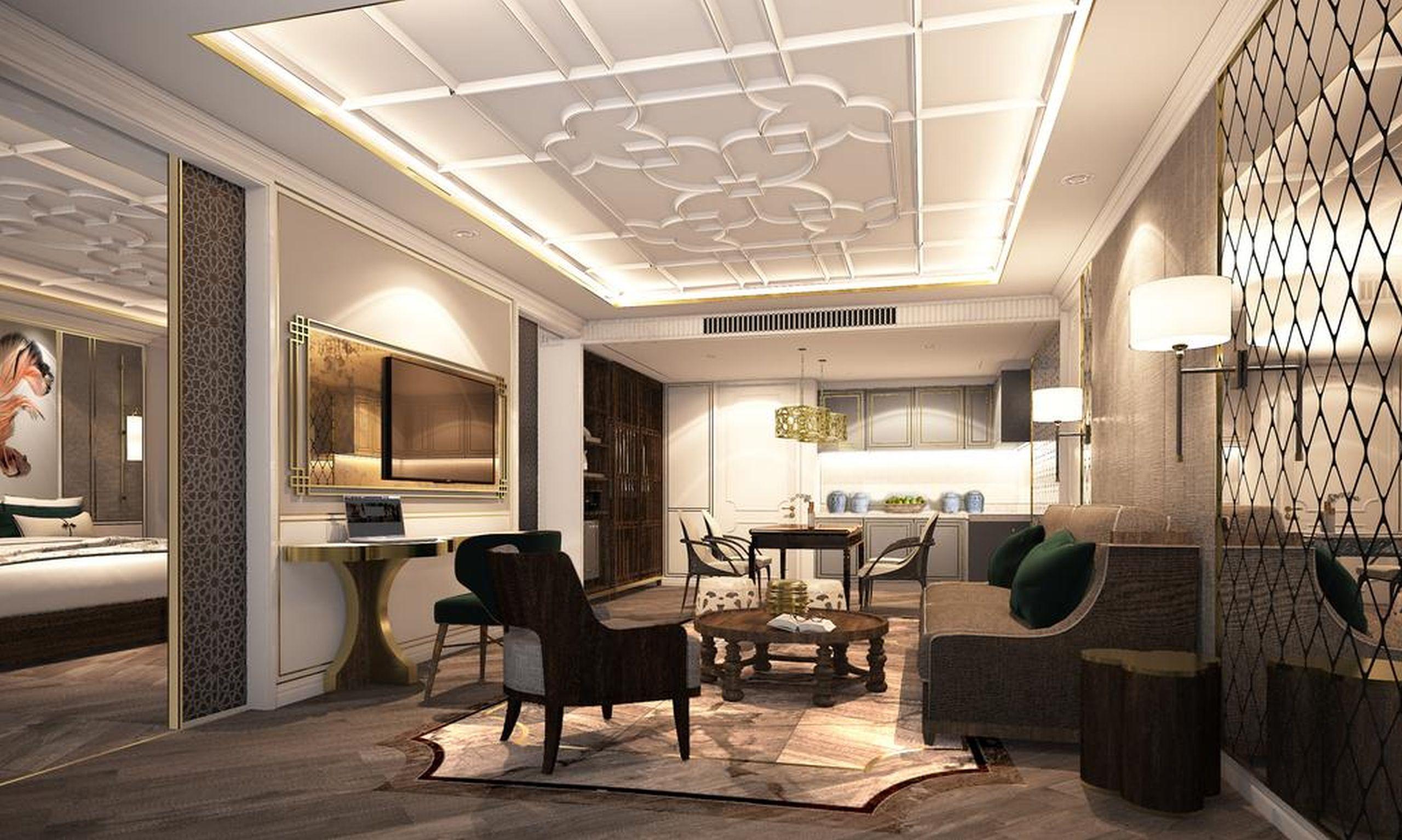 Moevenpick Myth Hotel Patong Phuket Esterno foto A 3D rendering of a living room